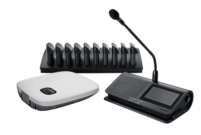A microphone and a speaker set

AI-generated content may be incorrect.